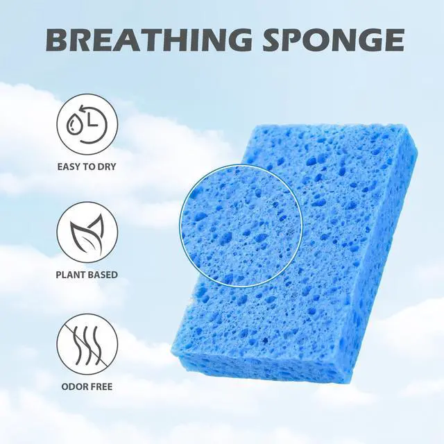 Alt view image 6 of 7 - Cellulose Kitchen Sponges for Dishes(6 Pack)