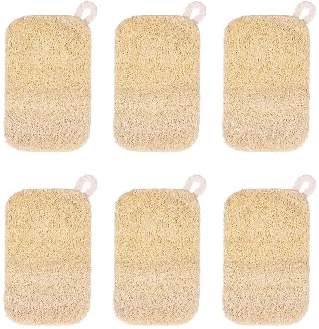 Main image of 6 PCS Loofah Dish Sponge, Compostable Natural Sponges for Dishes, Natural Loofah Sponge for Kitchen