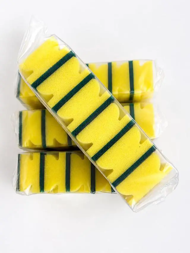 Main image of Kitchen Cleaning Sponges, 6 Pack, Non-Scratch Scrub Sponges
