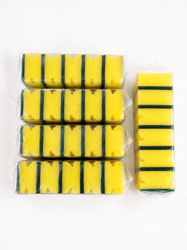 Alt view image 4 of 5 - Kitchen Cleaning Sponges, 6 Pack, Non-Scratch Scrub Sponges