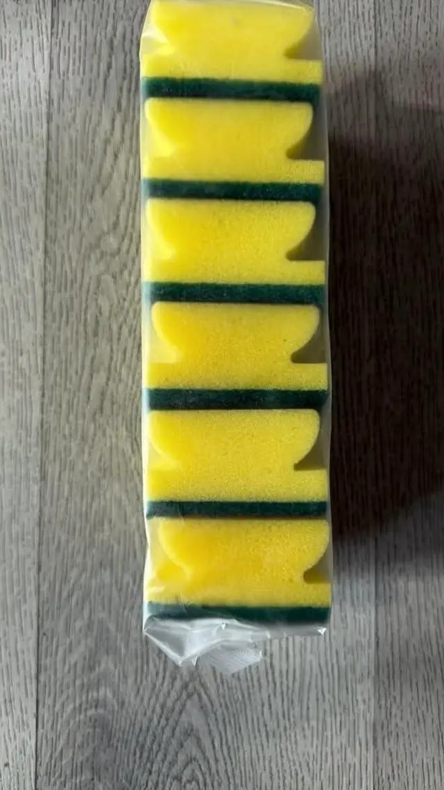 Alt view image 5 of 5 - Kitchen Cleaning Sponges, 6 Pack, Non-Scratch Scrub Sponges