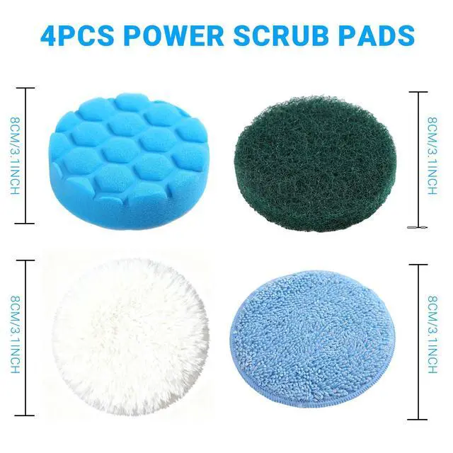 Alt view image 5 of 7 - Spin Scrubber Replacement Heads, 4-Pack
