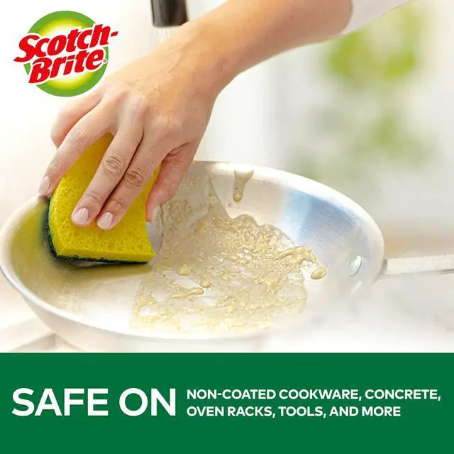 Alt view image 4 of 7 - Heavy-Duty Kitchen Scrub Sponge, No Size