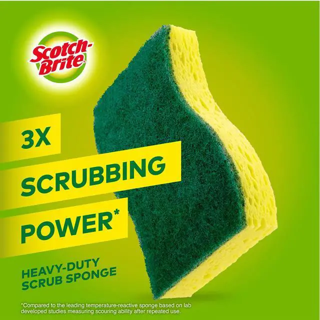 Alt view image 6 of 7 - Heavy-Duty Kitchen Scrub Sponge, No Size