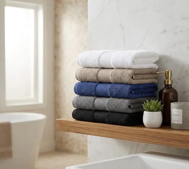 Alt view image 4 of 7 - Bath Towels - Bath Towel Set, 100% Cotton Ultra Soft Highly Absorbent Quick Drying Lightweight Towels for Bathrooom, 27x54 Inches Washable Resuable Hotel Spa Gym Dark Grey Towel