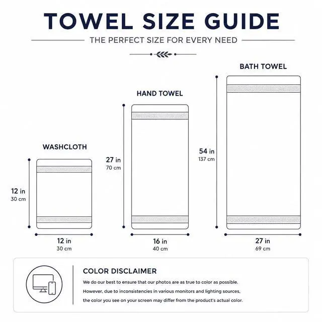 Alt view image 6 of 7 - Bath Towels - Bath Towel Set, 100% Cotton Ultra Soft Highly Absorbent Quick Drying Lightweight Towels for Bathrooom, 27x54 Inches Washable Resuable Hotel Spa Gym Dark Grey Towel