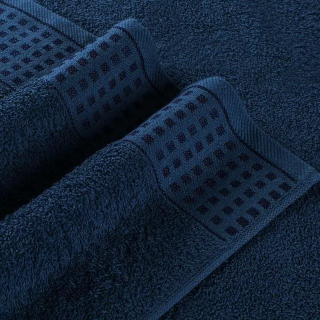 Alt view image 2 of 7 - 100% Cotton 2 Pack Oversized Bath Towel Set 28x55 Inches, Ultra Soft Highly Absorbant Compact Quickdry & Lightweight Large Bath Towels, Ideal for Gym Travel Camp Pool - Mineral Blue