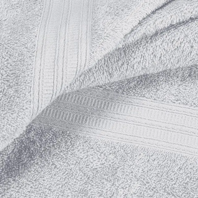 Alt view image 2 of 7 - Cotton 2 Pack Oversized Bath Towel Set, Large Bath Towels 27x54, Ultra Soft, Absorbent, Compact, Quick Drying and Lightweight, Eco-Friendly and 100% Recyclable Towel Set - Light Grey