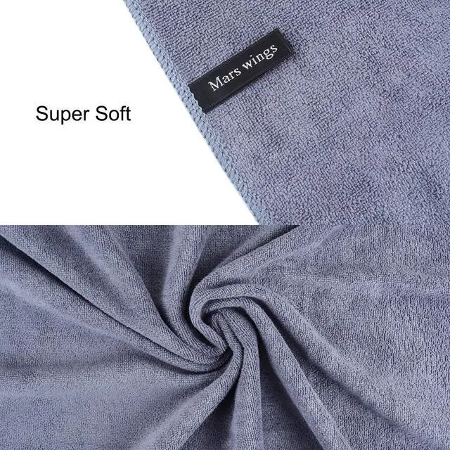 Alt view image 4 of 6 - Oversized Microfiber Bath Towel (Bath Sheet), 1 Pack (32 x 71 Inch), Extra Large Super Absorbent, Quick Fast Dry, Soft Eco-Friendly Towel for Body, Bathroom, Travel (1PCS Grey)