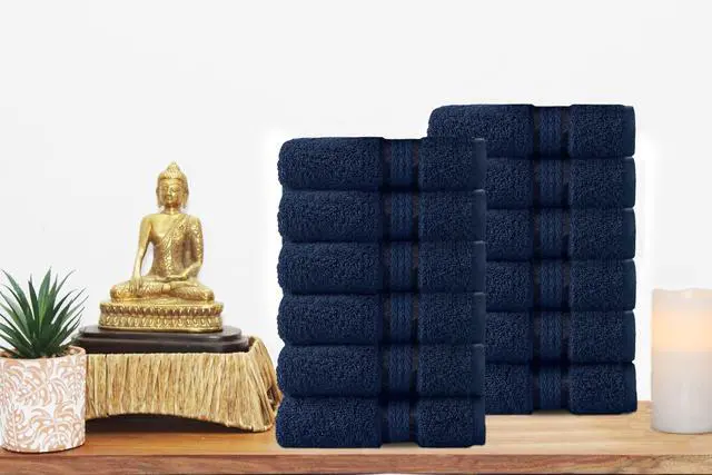 Alt view image 4 of 7 - Ultra Soft Washcloths - 12 Pack 100% Ringspun Cotton Facecloth