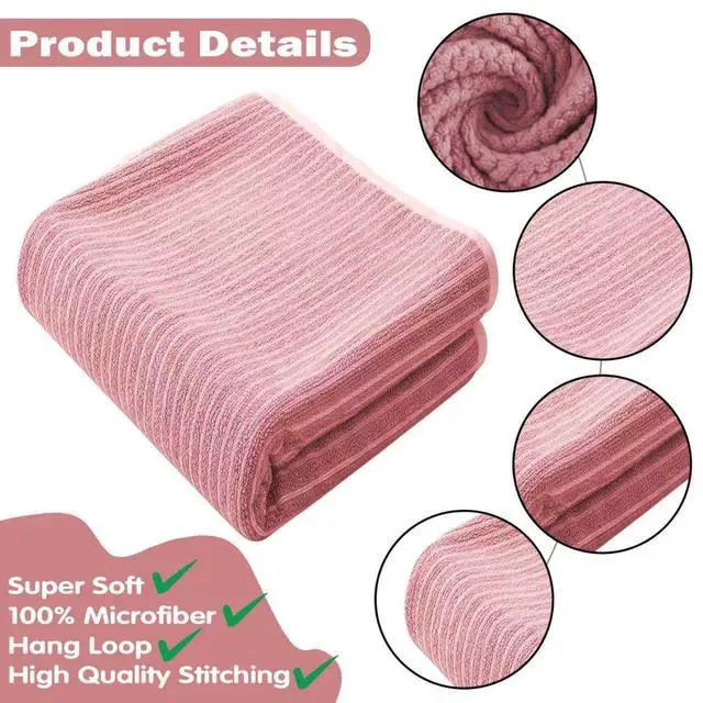 Alt view image 2 of 7 - Microfiber Bath Towel 35x70 Inches- Ultra Soft Quick Dry, Lightweight for Gym, Spa, Travel | Hotel Grade & Multi-Use| Single Pack
