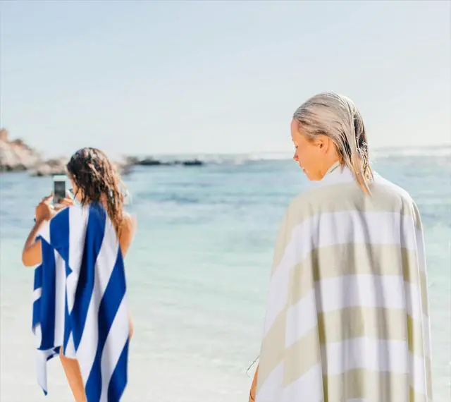 Alt view image 7 of 7 - Extra Large Beach Towel - Oversized Mircofiber Beach Towel 40'' x 70'', XL Striped Lightweight Pool Towel, Big Cabana Swim Travel Towel for Adults Mens Women,Grey
