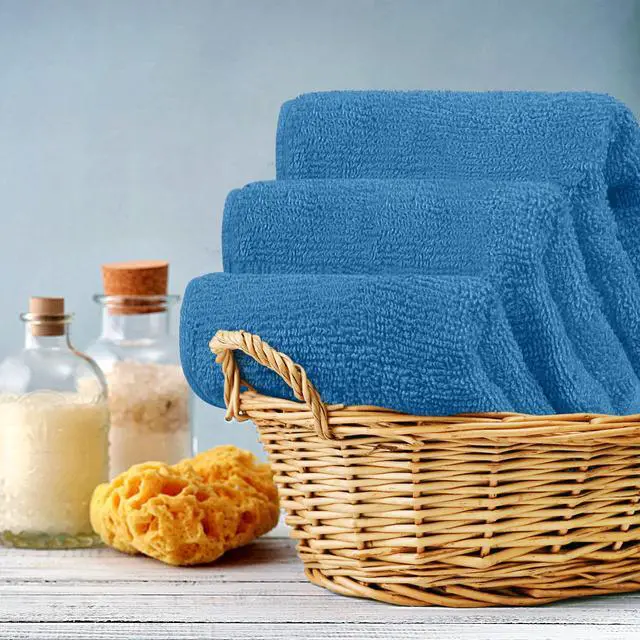 Alt view image 5 of 7 - Luxury Wash Cloths Set, 12 x 12 Inches, 600 GSM, 100% Cotton Ring Spun, Highly Absorbent and Soft Feel Washcloths for Bathroom, Spa, Gym, and Face, Grey, Pack of 4