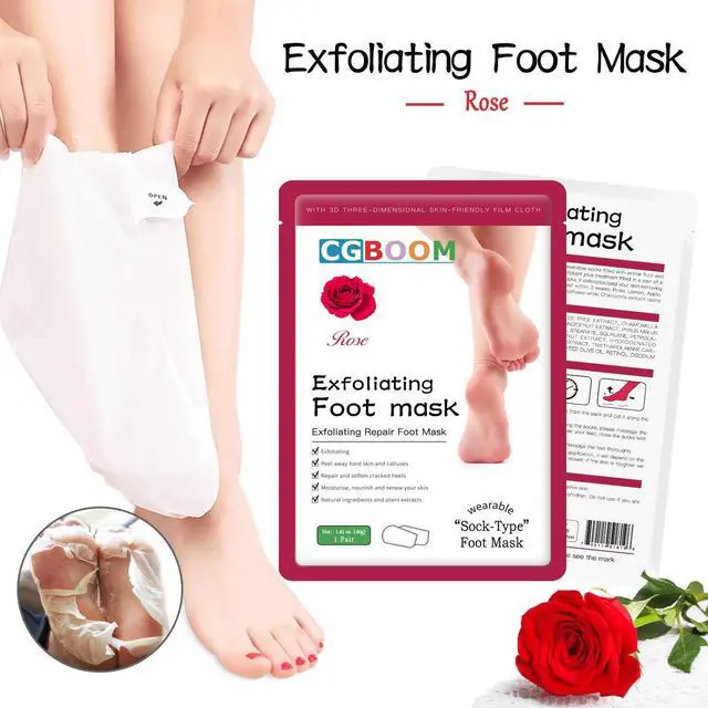 Alt view image 2 of 7 - Foot Peel Mask 5 Pack,Exfoliator Peel Off Calluses Dead Skin Callus Remover