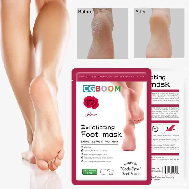 Alt view image 5 of 7 - Foot Peel Mask 5 Pack,Exfoliator Peel Off Calluses Dead Skin Callus Remover