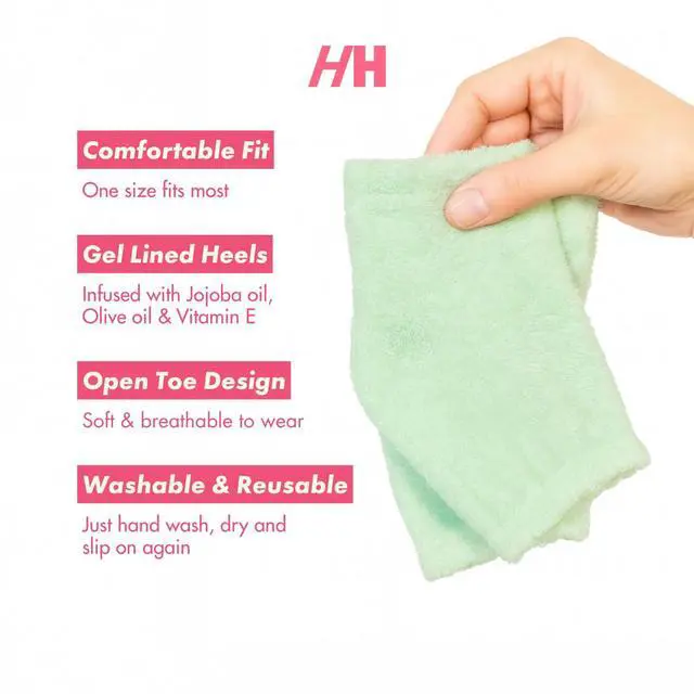 Alt view image 5 of 7 - Overnight Heel Repair Socks, Foot Mask for Cracked Heel 2pc