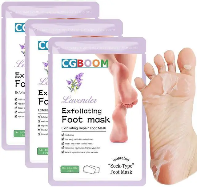 Main image of Foot Peel Mask 3 Pack,Exfoliator Peel Off Calluses Dead Skin Callus Remover