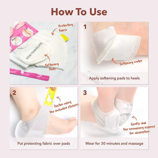 Alt view image 6 of 7 - Moisturizing Foot Mask for Dry Cracked Heels (1 Pack) Intensive Hydrating Foot Mask for Deep Moisture & Heel Repair Soft Smooth Feet