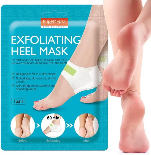 Main image of Exfoliating Foot Peeling Mask & Foot Peel for Dry Cracked Heels (1 Pack) Dead Skin & Callus Remover for Feet, Rough Skin Care for Baby Soft Feet