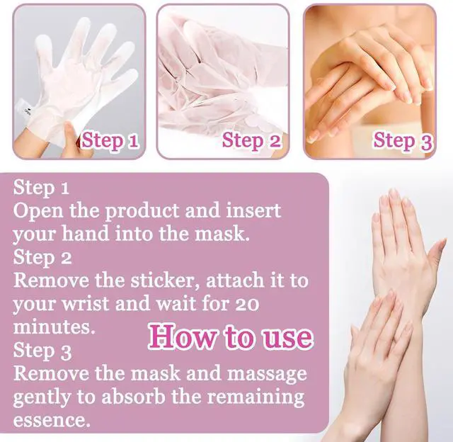 Alt view image 6 of 7 - Hydrating Hand Masks, 6PCS Hand Mask Moisturizing Gloves for Men Women, Smooth Long Lasting Soft Exfoliating Hand Peeling Spa Mask Moisturizer Beauty Gift Set for Dry Cracked Rough Dull HandsA)