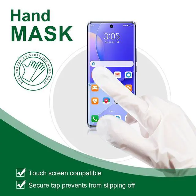 Alt view image 6 of 7 - Moisturizing Hand Mask with Shea Butter and Goat Milk, Hydrating Hand Masks for Dry Cracked Hands, Dry Skin Moisturizer for Soft and Smooth Touch Hands - Men Women - 5 Pairs