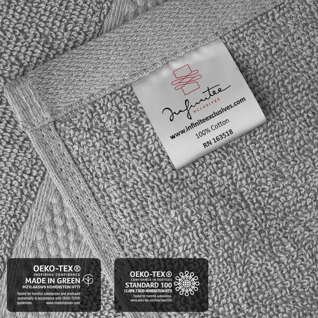 Alt view image 5 of 7 - 100% Cotton Luxury Wash Cloths for Showering - 4 Pack