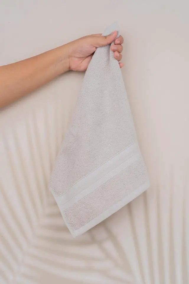 Alt view image 3 of 4 - Quick-Dry, Soft & High Absorbent Washcloths Towels 13"x13" Cotton Turkish Towel Set of 4 | Daily Use 100% Cotton Towels for Bathroom, Gym & More | Bathroom Towels Set (4 Pcs Ice Silver)