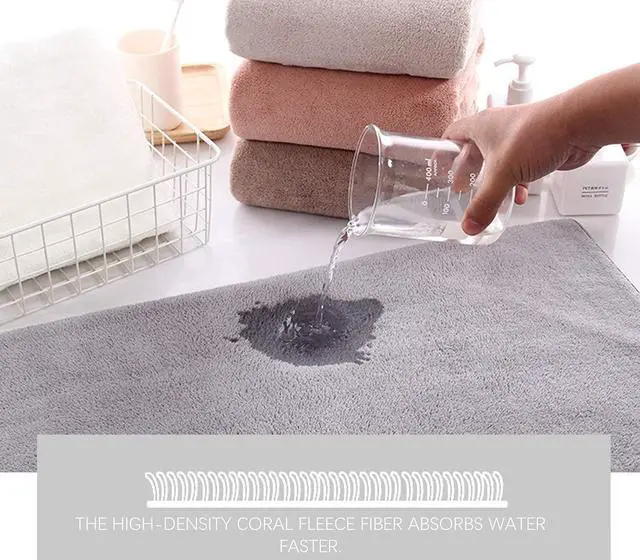 Alt view image 6 of 7 - 12 Pack Premium Washcloths Set - Quick Drying- Soft Microfiber Coral Velvet Highly Absorbent Wash Clothes - Multipurpose Use as Bath, Spa, Facial, Fingertip Towel (Grey)