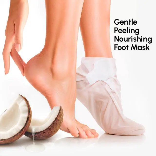 Alt view image 2 of 7 - Foot Peeling Mask 3-in-1 Foot Mask for Dry Cracked Feet, Callus Remover Dead Skin Exfoliating Foot Peel Mask with Glycolic Acid Moisturizing Socks for Men Spa Self Care Gifts for Women