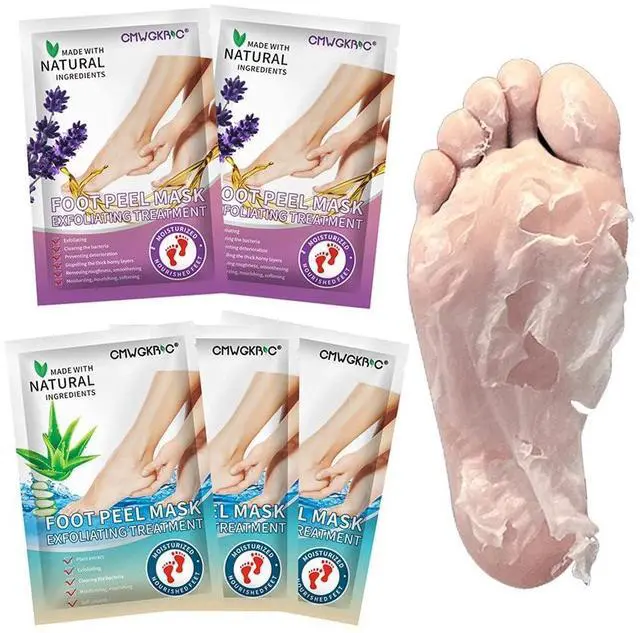Main image of 5 Pack Foot Peeling Mask,Exfoliator Peel Off Calluses Dead Skin Callus Remover,Foot Mask for Dry Cracked Feet,Foot Peel Masks for Men and Women,Feet Peeling Mask,Spa Gifts for Women,Self Care Gifts
