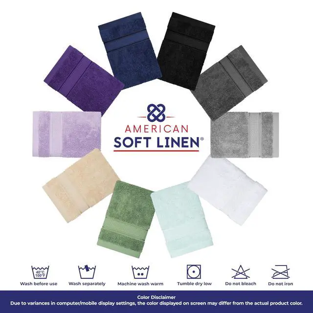 Alt view image 7 of 7 - Salem Washcloth Sets, 4 Piece Luxury 600 GSM 100% Cotton Washcloths for Bathroom, 13x13 inches Washrags Premium Quality Hand Face Towels, Beige