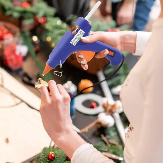 Alt view image 7 of 7 - Hot Glue Gun Kit, Mini Hot Melt Glue Gun for Crafts with 30 Glue Sticks and Carry Case for Craft, School DIY Arts, and Home Repair