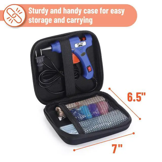 Alt view image 5 of 7 - Mini Hot Glue Gun Kit with 20 Glue Sticks and 20 Popsicle Sticks & | 8 Finger Protector - Fast Preheating Hot Melt Gun, High Temp for School Crafts DIY Arts and Quick Home Repairs