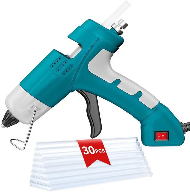 Main image of Mini Hot Glue Gun Kit with 30 Glue Sticks, Fast Preheating Hot Melt Gun, 20W High Temp for DIY, Home Repairs, Kids' School Projects