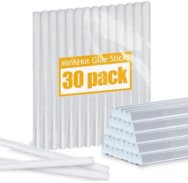 Main image of 30 Mini Hot Glue Sticks Hot Melt Glue Sticks - 4" and 0.27
