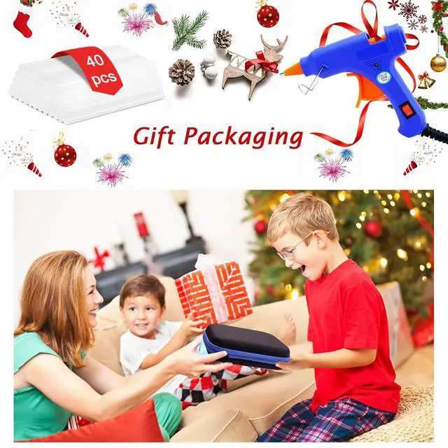 Alt view image 3 of 7 - Hot Glue Gun Kit, 40 Glue Sticks for Mini Glue Guns with Hardshell Carrying Case for School Crafts DIY Arts, Quick Home Repairs, Home School Project and Festival Decorations (20W)