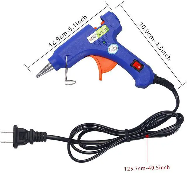 Alt view image 7 of 7 - Glue Gun and Sticks Set, Hot Melt Glue Gun Mini for Crafts with 20 Pcs Glue Sticks, Small Hot Glue Guns with Hardshell Carrying Case for School DIY Arts, Craft