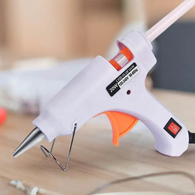 Alt view image 5 of 5 - Mini Hot Melt Glue Gun for 0.3-Inch Glue & Wax Sticks, 20W, White