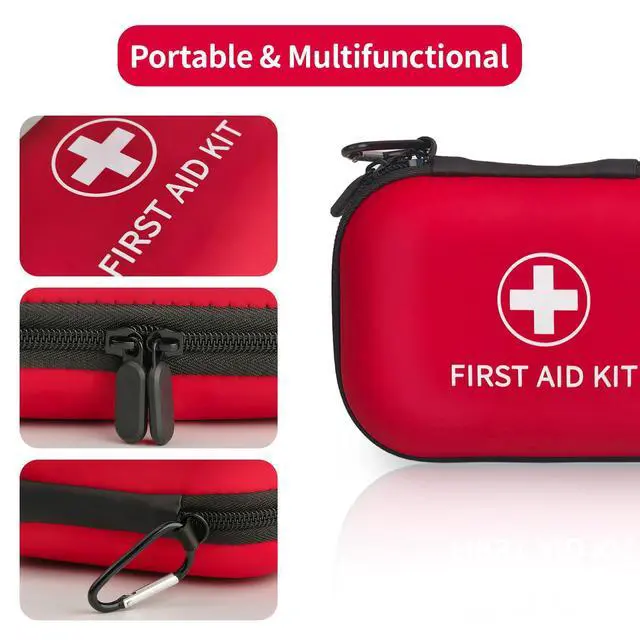 Alt view image 5 of 7 - 138 Pcs Mini First Aid Kit Travel Size, TSA Approved Small First Aid Kit for Car, Hiking & Home, Compact Travel Medicine Kit, Med Kit