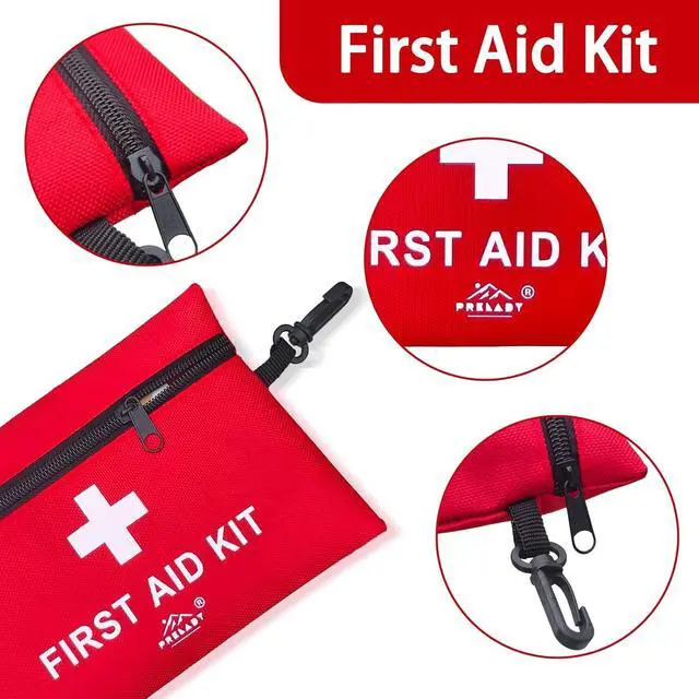 Alt view image 3 of 6 - 2Pack 152 Piece Small First Aid Kit, Travel Size First Aid Kit TSA Approved, Mini Forst aid kit for Home, Car, Travel, Camping, Truck, Sports, Office, Hiking Med Kit for Backpack