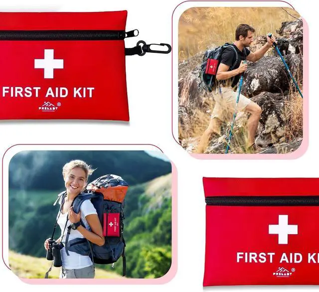 Alt view image 5 of 6 - 2Pack 152 Piece Small First Aid Kit, Travel Size First Aid Kit TSA Approved, Mini Forst aid kit for Home, Car, Travel, Camping, Truck, Sports, Office, Hiking Med Kit for Backpack