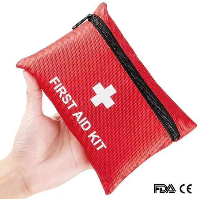 Alt view image 4 of 7 - 100 Pcs Mini First Aid Kits, Compact Portable First Aid Travel Kit | Small First Aid Kit, Outdoor Medical Kit, Emergency Kit for Camping, Backpack, Hiking, Travel, Car, Home & Office