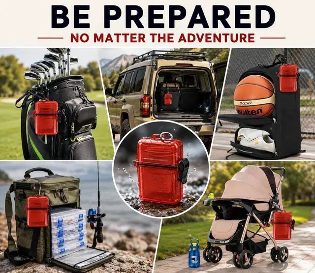 Alt view image 3 of 5 - First Aid Kit for Car, Travel, Camping, Sports, Compact, Waterproof, Essential Protection