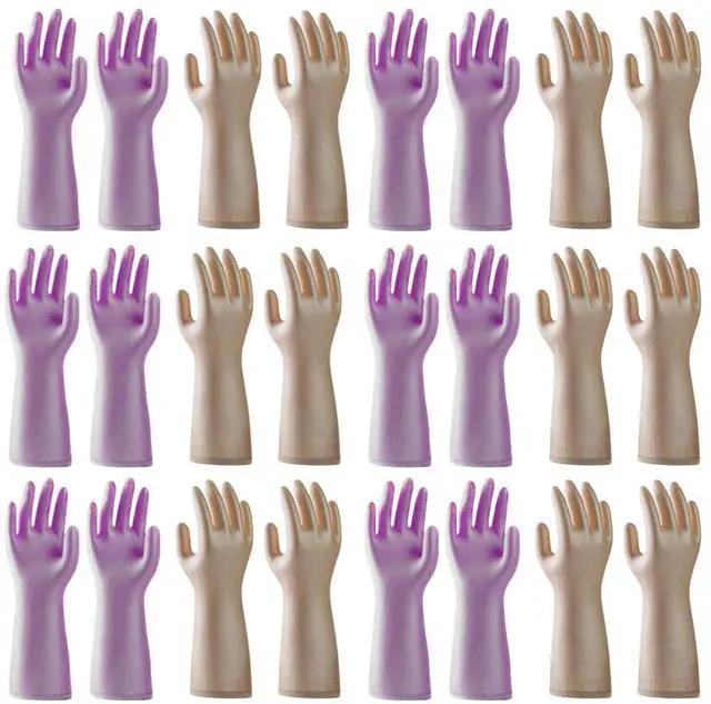 Main image of 2 Pairs Gloves for cleaning bathroom,NO ODOR,Stay On Comfort Fit No Sweat No Stick Large size
