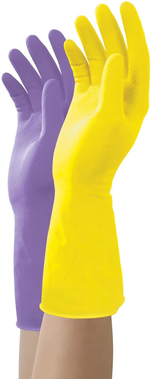 Main image of Large Reusable Latex Gloves, 2 Color, 2 Pairs