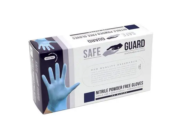 Alt view image 3 of 7 - Nitrile Disposable Gloves, Powder Free, Food Grade Gloves, Latex Free, 100 Count, Small Size, Blue