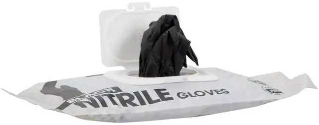 Alt view image 4 of 7 - Disposable Black Nitrile Gloves, 4 Mil, Powder-Free Latex-Free, Chemical Resistant Non-Sterile Food Safe Gloves, Medium, 30 Count, Multi-Purpose for Salon, Medical Exam, Cleaning, Spa & Household Task