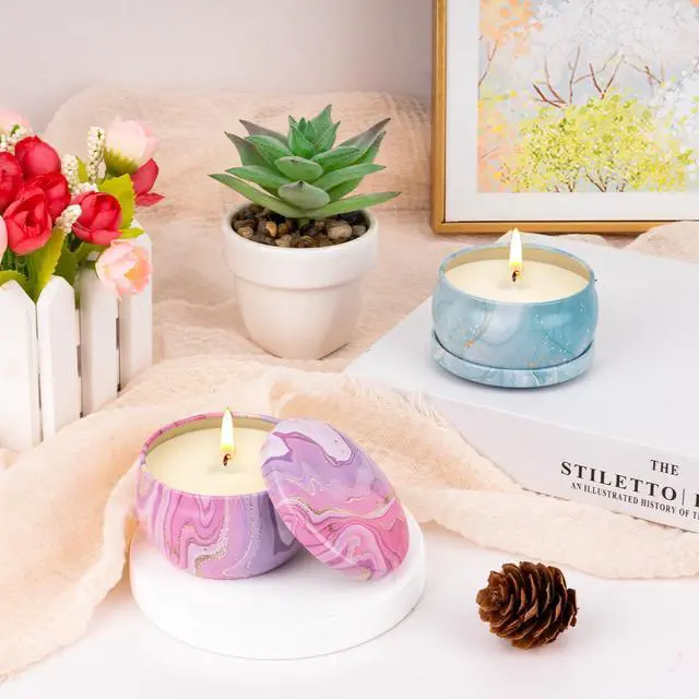 Alt view image 7 of 7 - Candles Gift Set for Women, Aromatherapy Candles for Home Scented 4 Pack, 80 Hours Long Lasting, Womens Gifts for Christmas, Birthday, Valentines Day