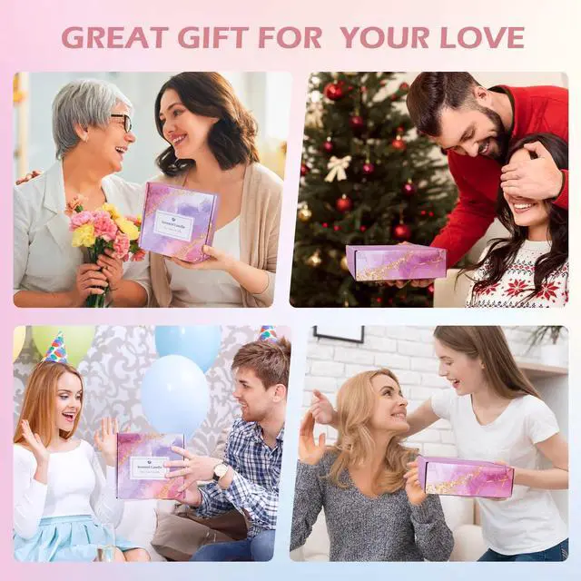 Alt view image 6 of 7 - Candles Gift Set for Women, Aromatherapy Candles for Home Scented 4 Pack, 80 Hours Long Lasting, Womens Gifts for Christmas, Birthday, Valentines Day