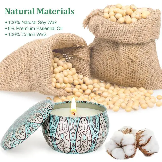 Alt view image 3 of 7 - Scented Candles Gifts for Women 4 Pack Aromatherapy Candle Up to 90 Hours Home Scented Candles Set Soy Wax Candles for Christmas Day, Birthday, Mothers Day, Valentine's Day